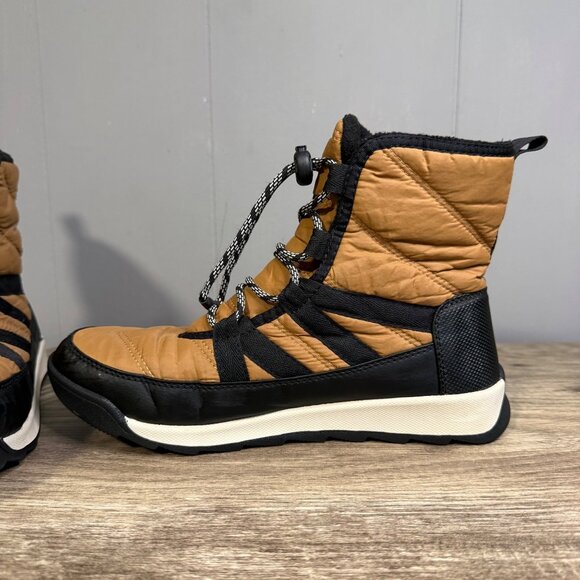 Sorel Waterproof Tan & Black Snow Boots Lightweight Insulated Footwear Sz 6 - Picture 8 of 9